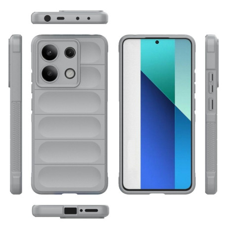 Силіконовий чохол Magic Flannel для Xiaomi Redmi Note 13 4G Global - сірий