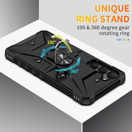 Протиударний чохол EsCase Ring Holde для Samsung Galaxy S23 5G - чорний