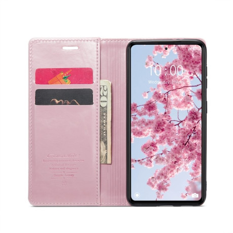 Чохол-книжка CaseMe 003 Series на Xiaomi Redmi Note 12 5G / Poco X5 - рожеве золото
