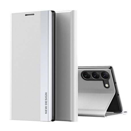 Чохол-книжка Electroplated Ultra-Thin для Samsung Galaxy S24 5G - білий