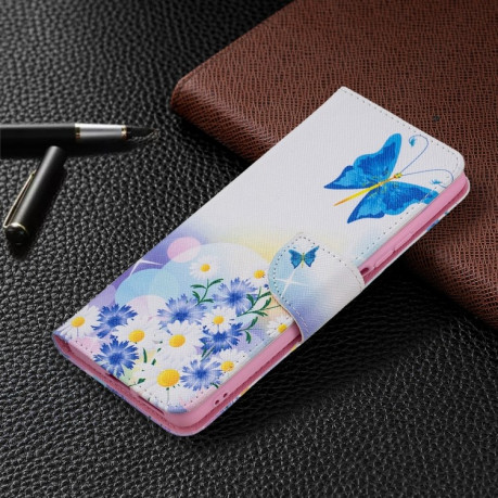 Чехол-книжка Colored Drawing Series на Xiaomi Mi 11T/11T Pro - Butterfly Love
