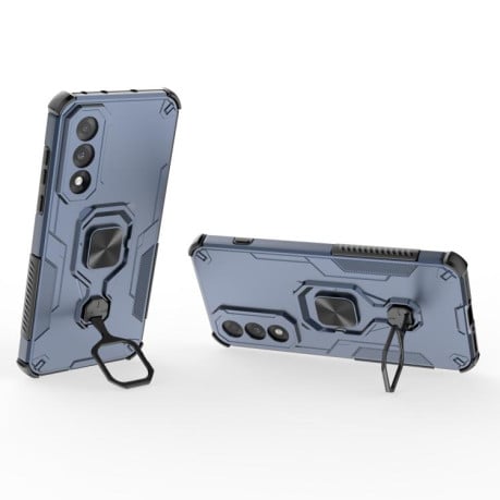 Противоударный чехол Metal Kickstand TPU Hybrid PC на OnePlus Ace 5 Ultra / Nord 5 - синий