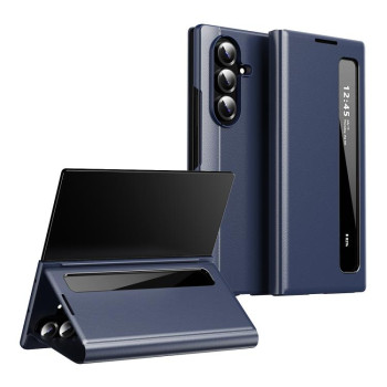Чехол-книжка Smart View Window Leather на Samsung Galaxy Fold8 Ultra 5G — синий