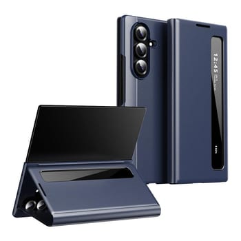 Чехол-книжка Smart View Window Leather на Samsung Galaxy TriFold — синий