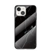 Скляний чохол Marble Pattern для iPhone 13 mini - Black