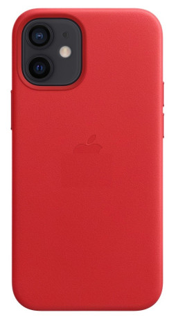 Шкіряний Чохол Leather Case MagSafe Red для iPhone 12 mini