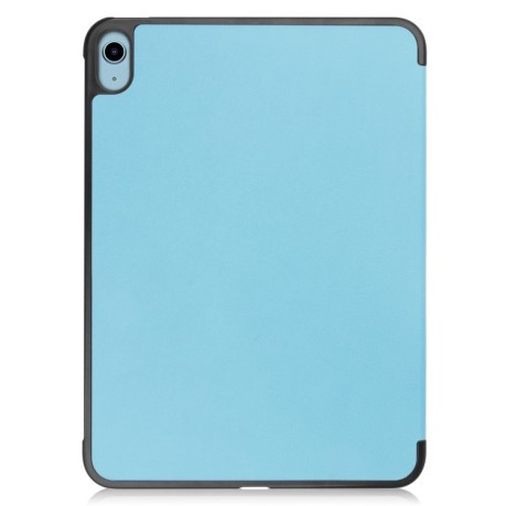 Чехол-книжка Solid Color Custer для iPad 10.9 2022 - голубой