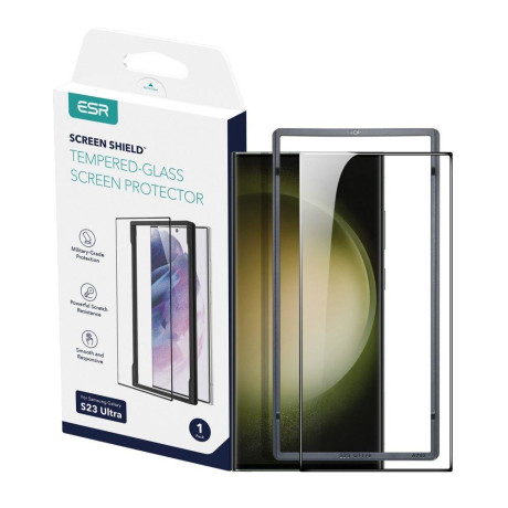 Защитное стекло ESR Screen Shield для Samsung Galaxy S23 Ultra - Clear