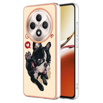 Противоударный чехол Electroplating IMD для OPPO Reno12 F/12 FS 5G - Dog