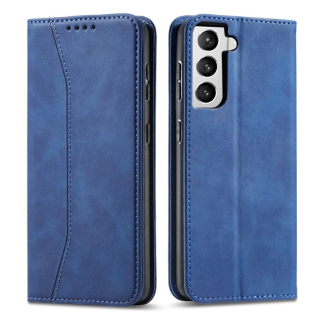 Чехол-книжка Calfskin Texture на Samsung Galaxy S21 - синий