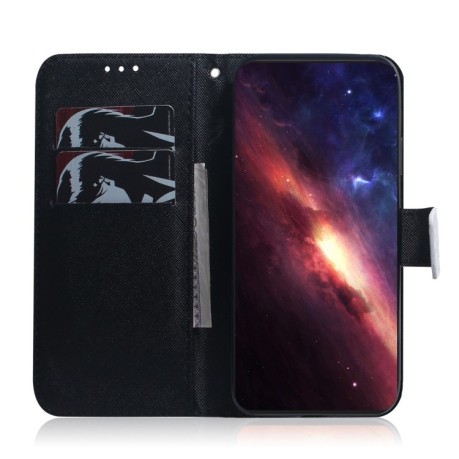 Чехол-книжка Coloured Drawing для Samsung Galaxy A34 5G - Panda