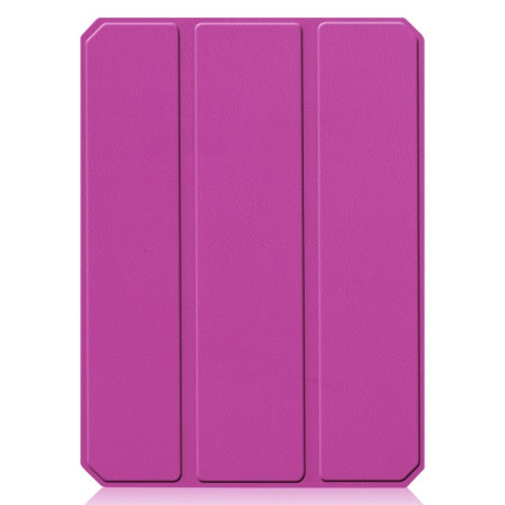 Чохол-книжка Custer Pattern Pure Color на iPad mini 6 - фіолетовий
