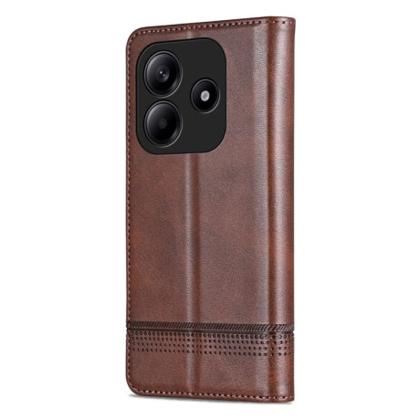 Чехол-книжка AZNS Magnetic Calf на Xiaomi Redmi Note 14 5G - темно-коричневый