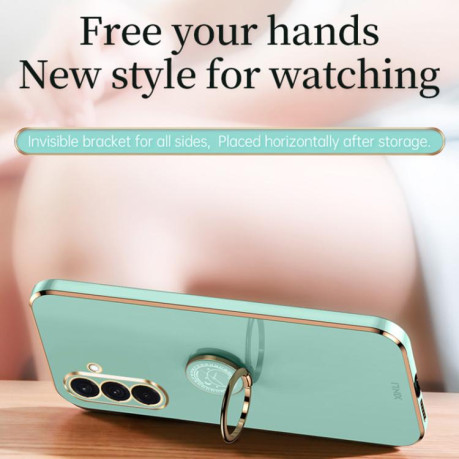 Противоударный чехол XINLI Straight Edge with Ring Holder для Samsung Galaxy A56 5G - черный