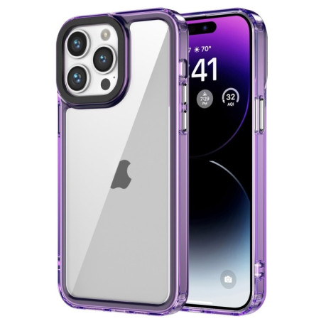 Протиударний чохол Acrylic для iPhone 15 Pro Max - фіолетовий