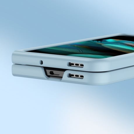 Противоударный чехол Skin Feel для Samsung Galaxy Fold 6 - синий