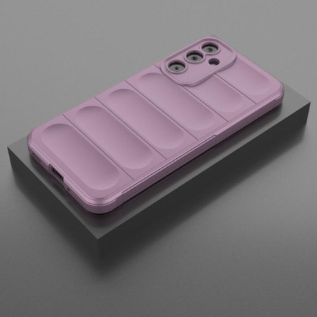 Силиконовый чехол Magic Flannel для Samsung Galaxy M16 5G - фиолетовый