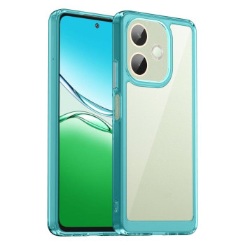 Протиударний чохол Colorful Acrylic Series із кольоровою силіконовою боковиною на Xiaomi OPPO A5 Pro 4G - синій