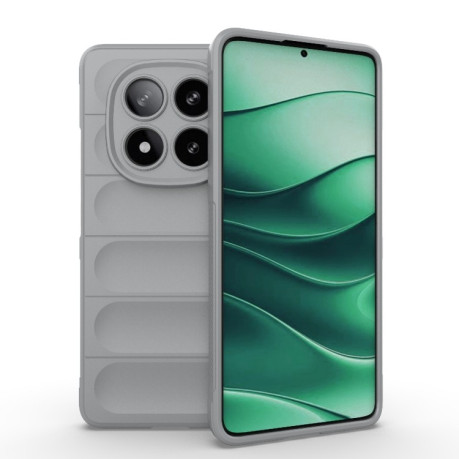 Силіконовий чохол Magic Flannel для Xiaomi Redmi Note 14 Pro 5G/Poco X7 - сірий