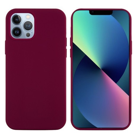 Чохол Solid Color Liquid Silicone на iPhone 14 Pro - фіолетовий