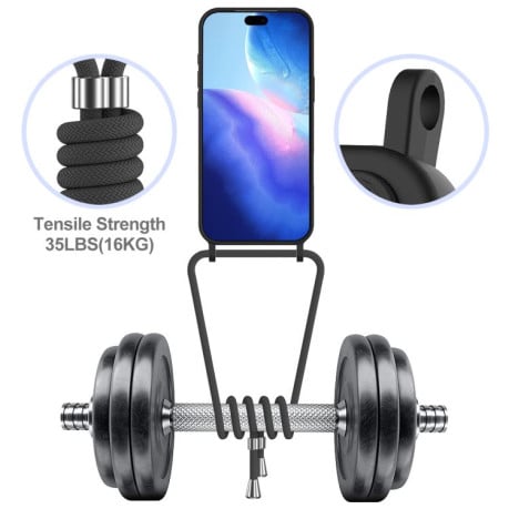 Силиконовый чехол Integrated Card Bag Solid Color Liquid Silicone на iPhone 17 Pro Max - черный