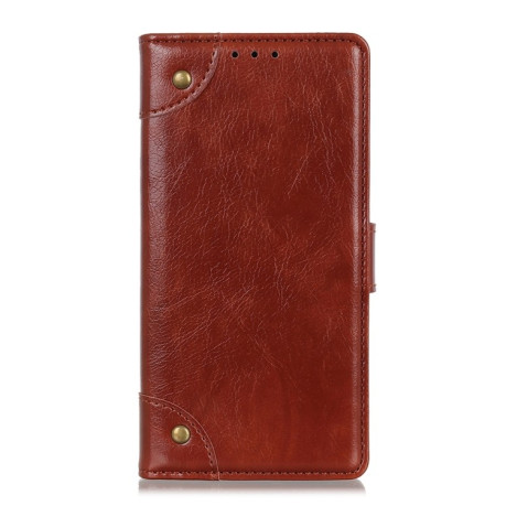 Чехол-книжка Copper Buckle Nappa Texture на Samsung Galaxy Note10 Lite / A81-коричневый