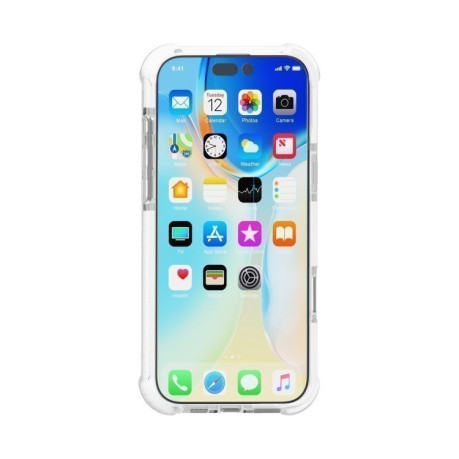 Протиударний акриловий чохол Four-corner на iPhone 16 Pro Max - прозорий