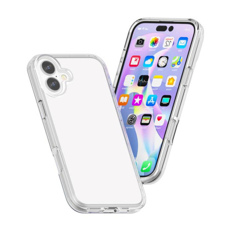 Противоударный чехол Terminator Style Glitter для iPhone 17 - прозрачный