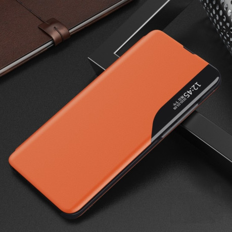 Чехол-книжка Clear View Standing Cover на Xiaomi Redmi 9A - оранжевый