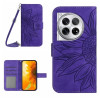 Чохол-книжка Skin Feel Sun Flower для OnePlus 12R 5G Global - фіолетовий