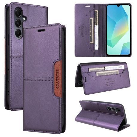 Чехол-книжка GQUTROBE G01 RFID Anti-theft Leather для Samsung Galaxy A16 - фиолетовый