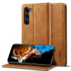 Чохол-книжка LC.IMEEKE Strong для Samsung Galaxy S23 5G - коричневий