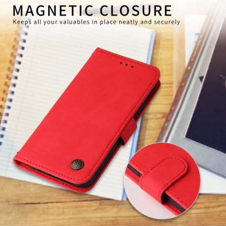 Чохол-книжка Skin Feel Life Tree для Motorola Moto G15/G15 Power - червоний