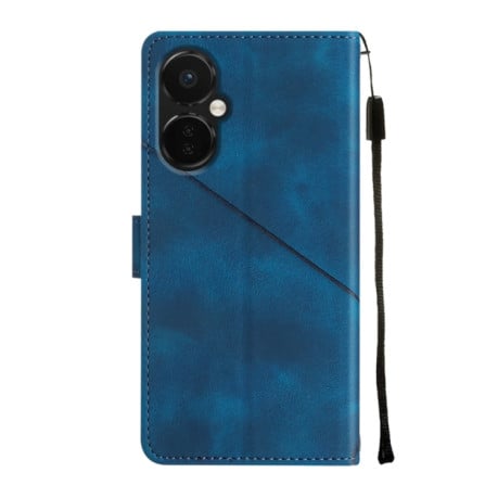 Чехол-книжка Skin-feel Embossed для OnePlus Nord CE 3 Lite 5G - синий
