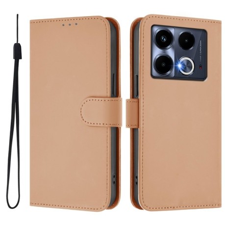 Чохол-книжка Skin Feel Solid Color Leather для Infinix Note 40 4G - Nude