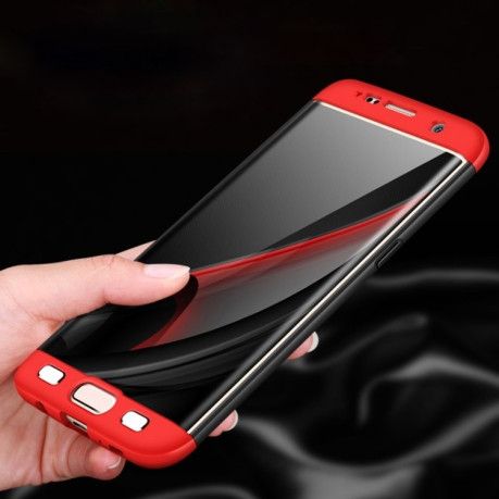 Противоударный чехол GKK Three Stage Splicing на Samsung Galaxy S7 Edge - красный