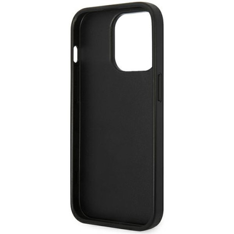 Оригинальный чехол Karl Lagerfeld Saffiano Choupette Head Patch для iPhone 14 Pro Max - black
