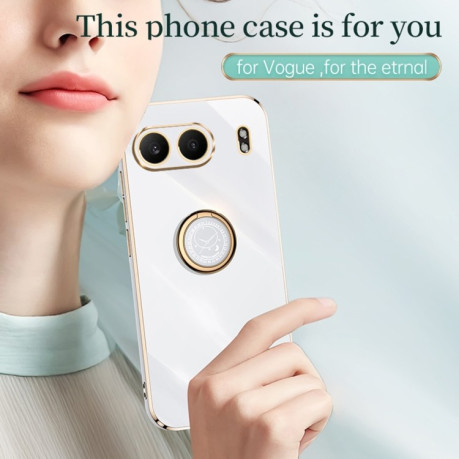 Чохол протиударний XINLI Straight Edge with Ring Holder для OnePlus Nord 4 - білий