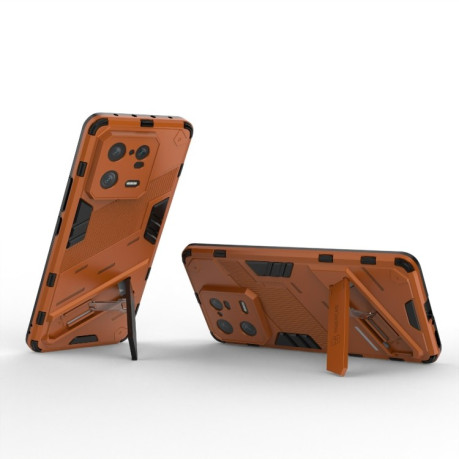 Противоударный чехол Punk Armor для Xiaomi 13 Pro - оранжевый
