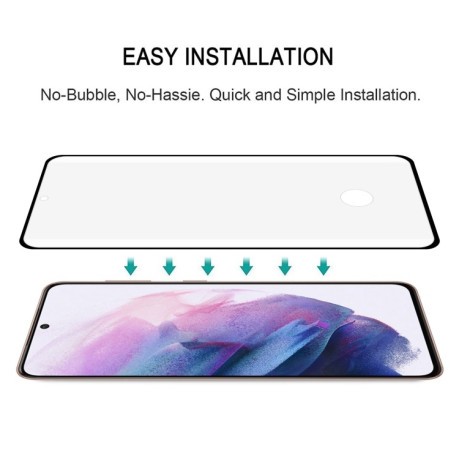 Защитное стекло 9H HD 3D Curved (Edge Glue) для Samsung Galaxy S22 Plus 5G - черное