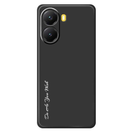 Силіконовий чохол Do As You Wish A1440 Fine Hole Straight Edge Silicone на Xiaomi Poco M7 Pro 5G - чорний