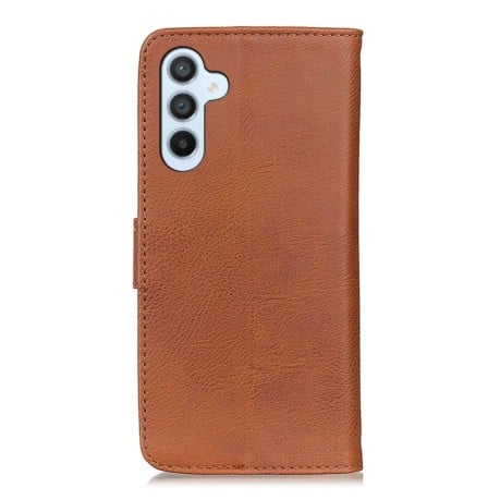 Чохол-книжка KHAZNEH Cowhide Texture для Samsung Galaxy M35 5G - коричневий