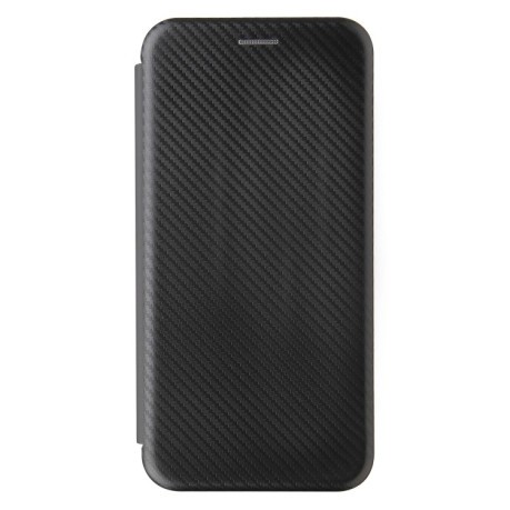 Чехол-книжка Carbon Fiber Texture на Samsung Galaxy A02 / M02 - черный
