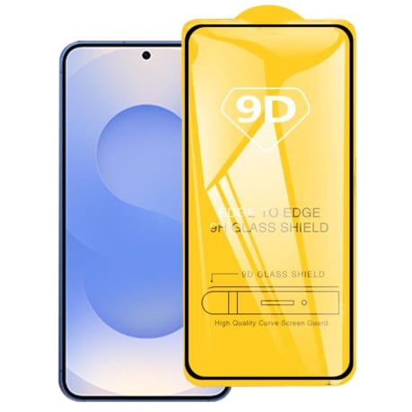 Захисне скло 9D Full Glue Full Screen на Samsung Galaxy S25 FE 5G - чорне