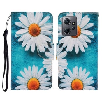 Чехол-книжка Colored Drawing Pattern для Xiaomi Redmi Note 12 4G - Daisy