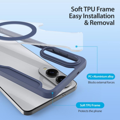 Чохол-книжка DUX DUCIS Skin X Pro Series Magsafe для Samsung Galaxy S25 Edge 5G - синій