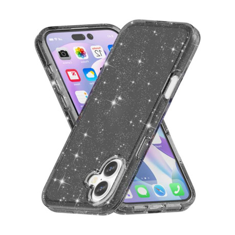 Протиударний чохол Terminator Style Glitter для iPhone 17 - чорний