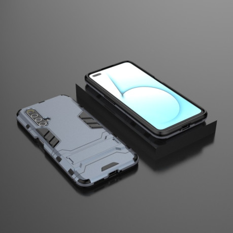 Противоударный чехол Invisible Holder на Realme X50/X3 - нави