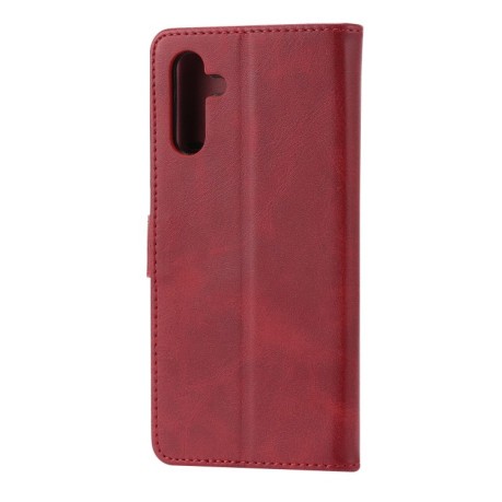 Чохол-книжка Happy Cat Pattern для Samsung Galaxy A56 5G - червоний