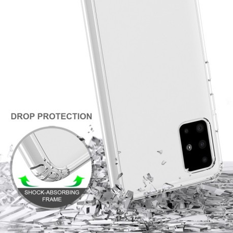 Противоударный чехол Acrylic + TPU  Case на Samsung Galaxy A51-черный